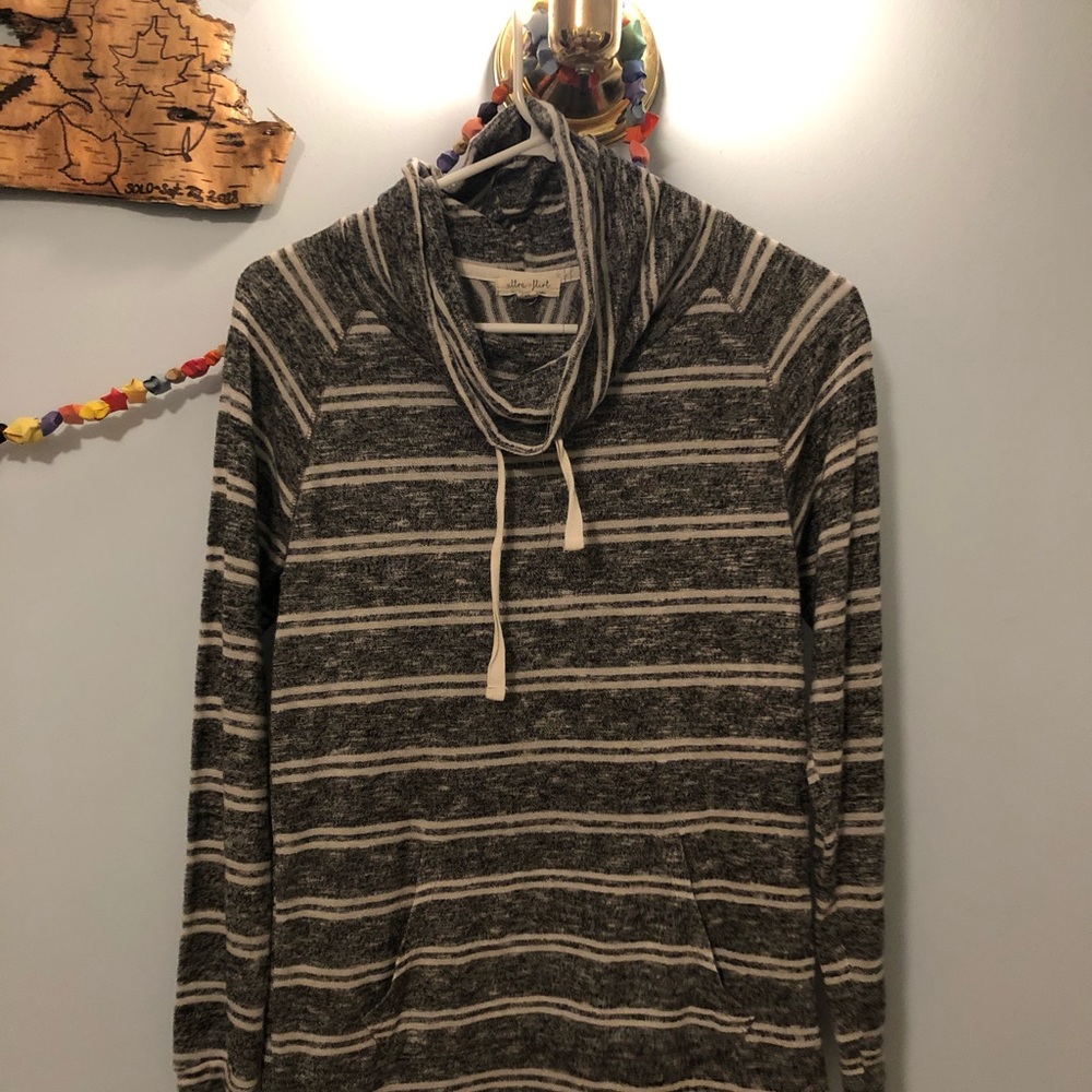 Striped sweater.